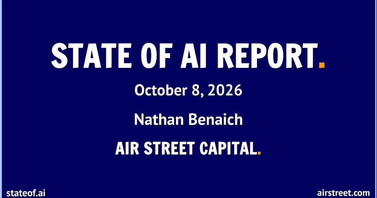 State of AI is set to launch October 8, with meetups in San Francisco ...