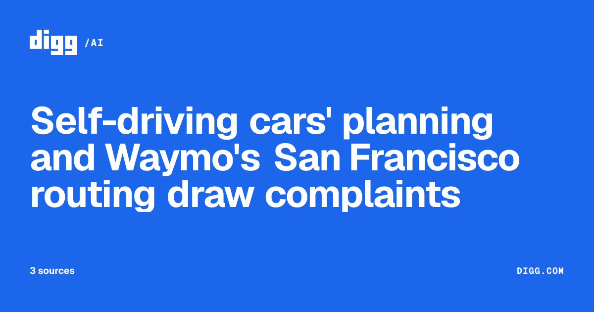 Self-driving cars' planning and Waymo's San Francisco routing draw ...