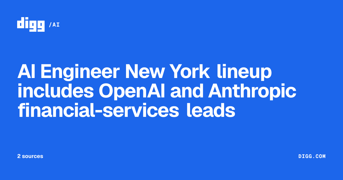 AI Engineer New York lineup includes OpenAI and Anthropic financial ...