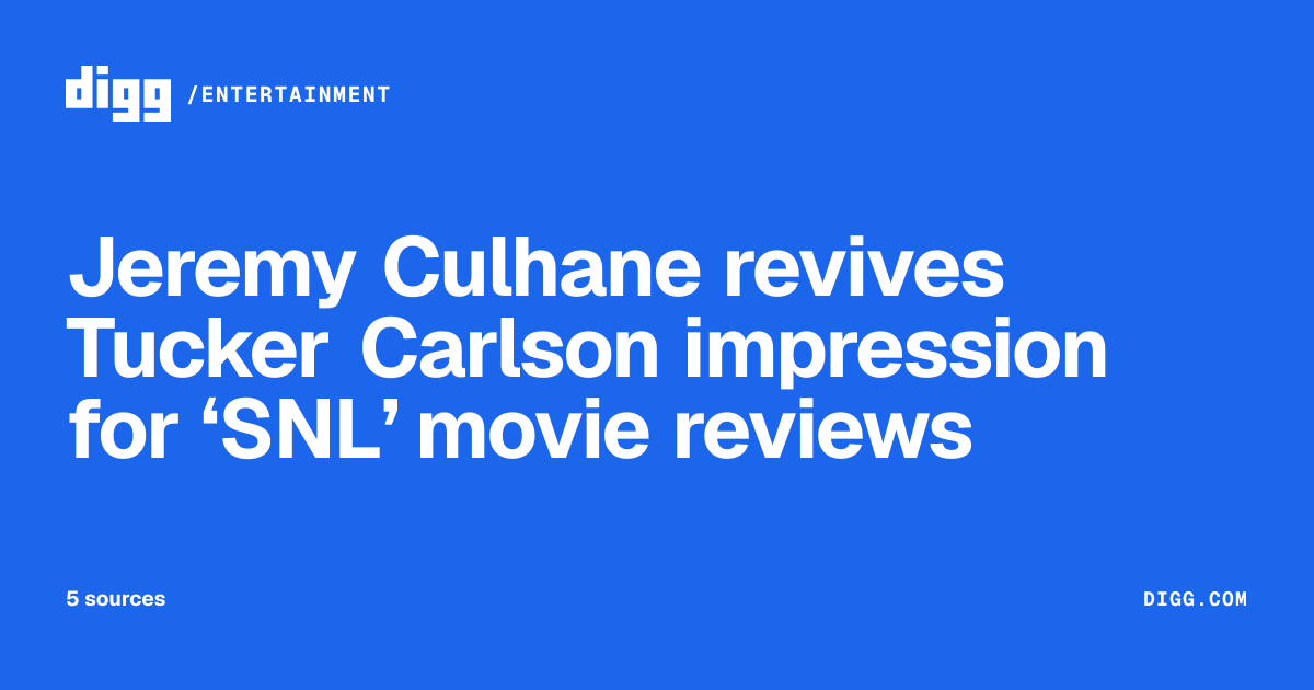 Jeremy Culhane revives Tucker Carlson impression for ‘SNL’ movie ...