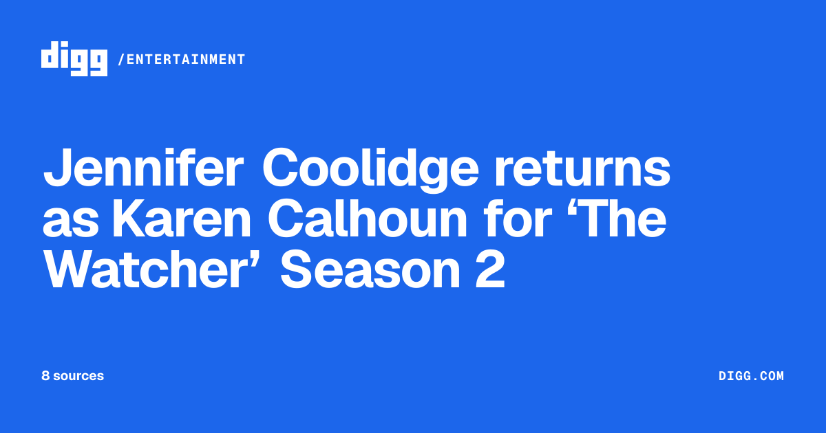 Jennifer Coolidge returns as Karen Calhoun for ‘The Watcher’ Season 2 ...