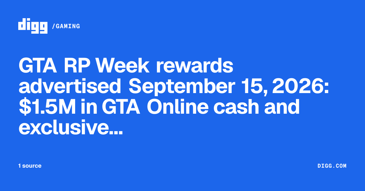 GTA RP Week rewards advertised September 15, 2026: $1.5M in GTA Online ...