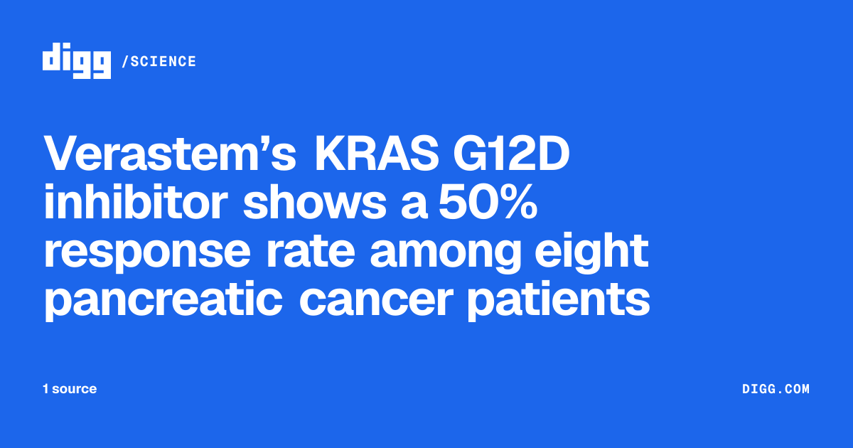 Verastem’s KRAS G12D inhibitor shows a 50% response rate among eight ...