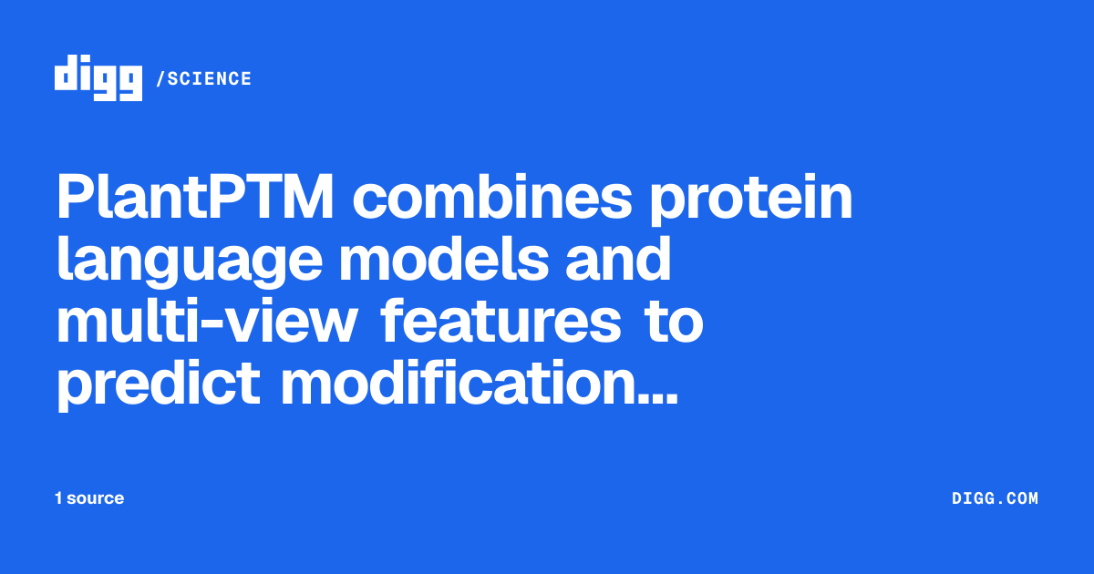 PlantPTM combines protein language models and multi-view features to ...