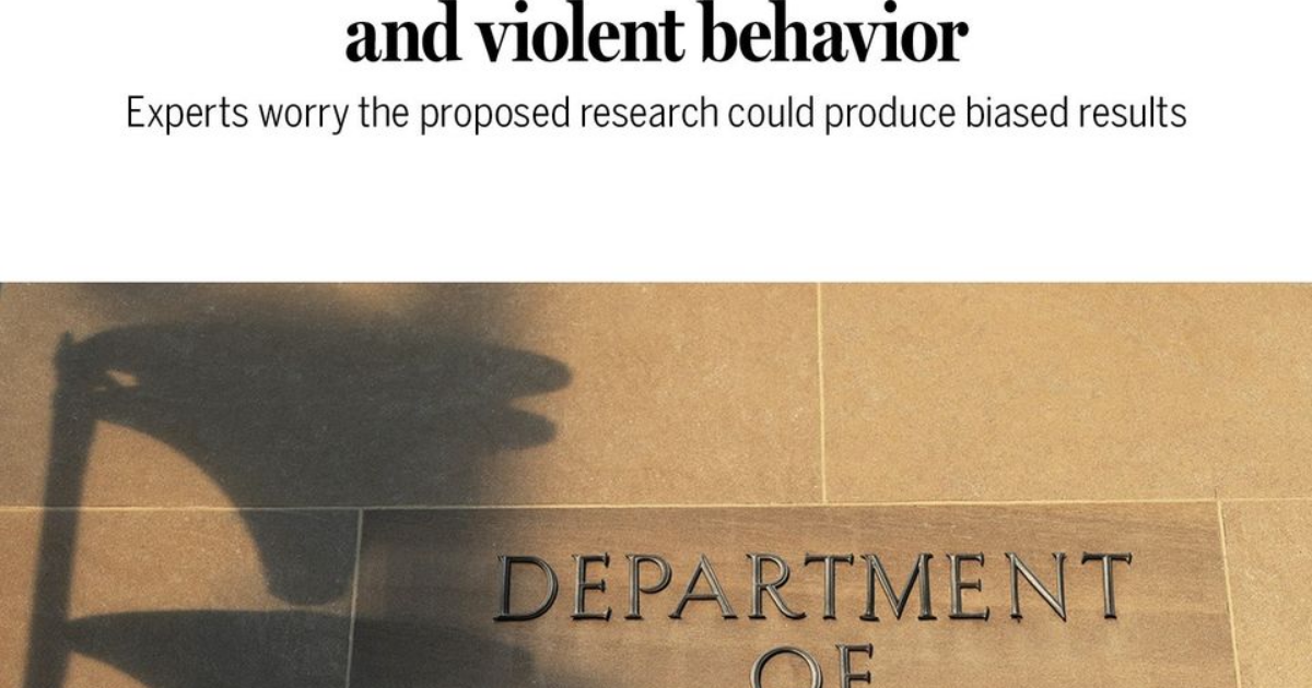 National Institute of Justice plans research into a possible link ...