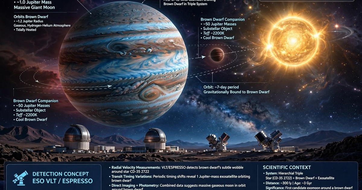 Possible first exomoon detected orbiting a brown dwarf · Digg