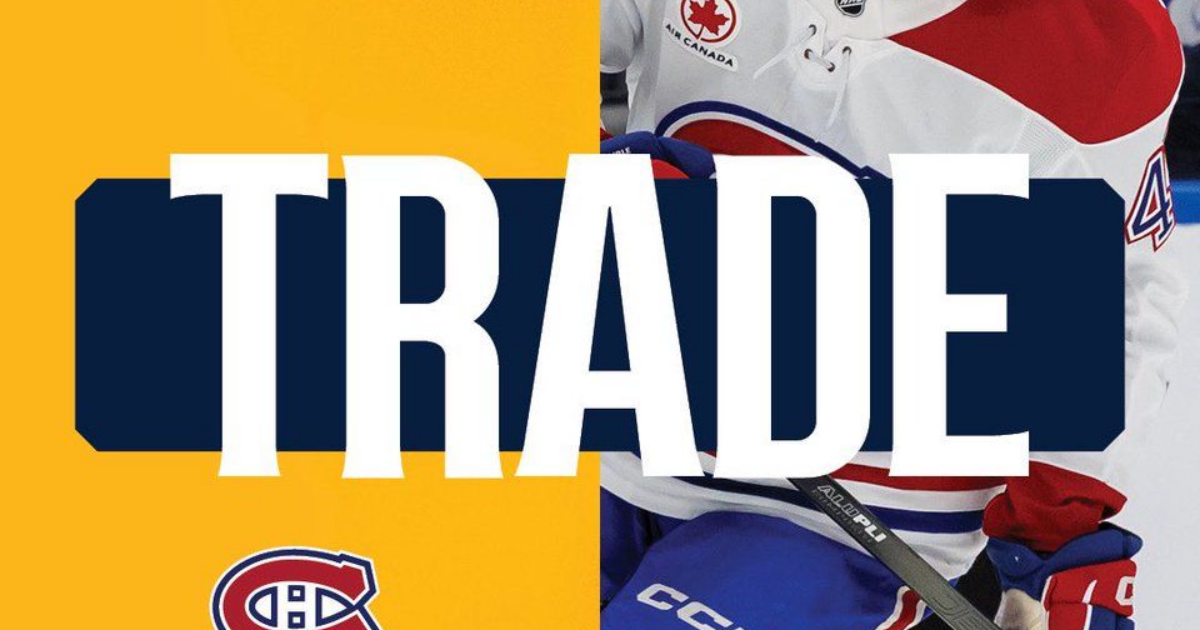 Predators Acquire Defenseman Jayden Struble from Canadiens · Digg