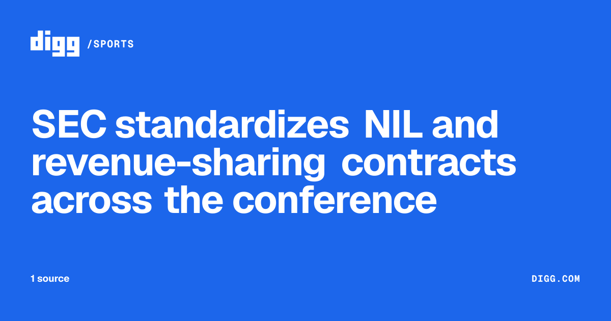 SEC standardizes NIL and revenue-sharing contracts across the ...