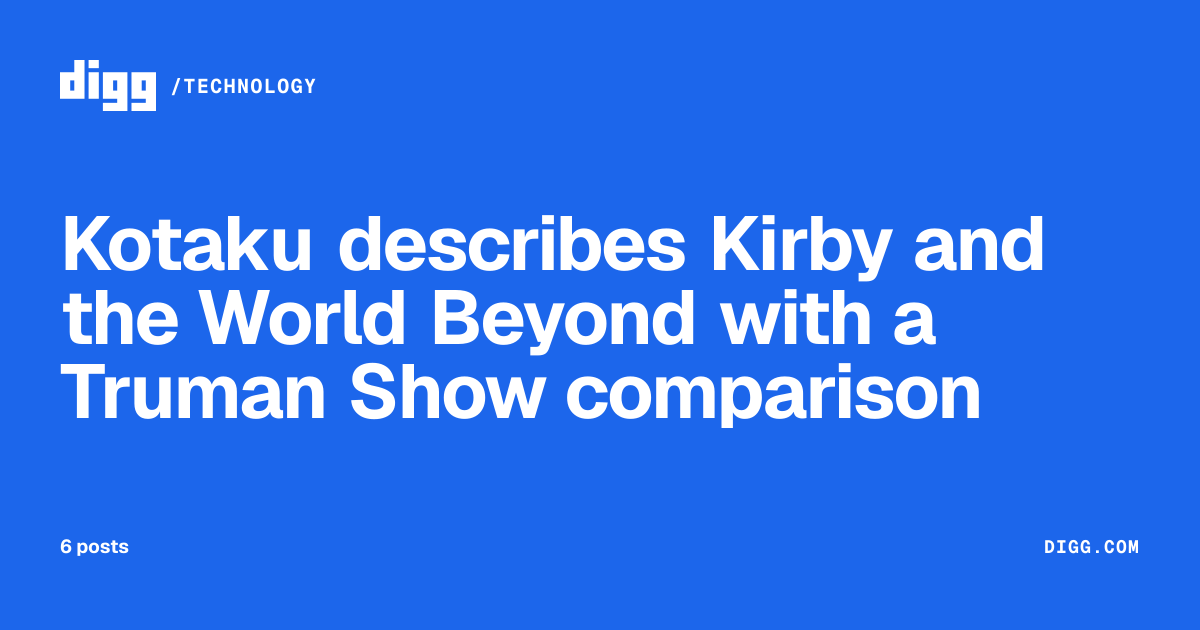 Kotaku describes Kirby and the World Beyond with a Truman Show ...