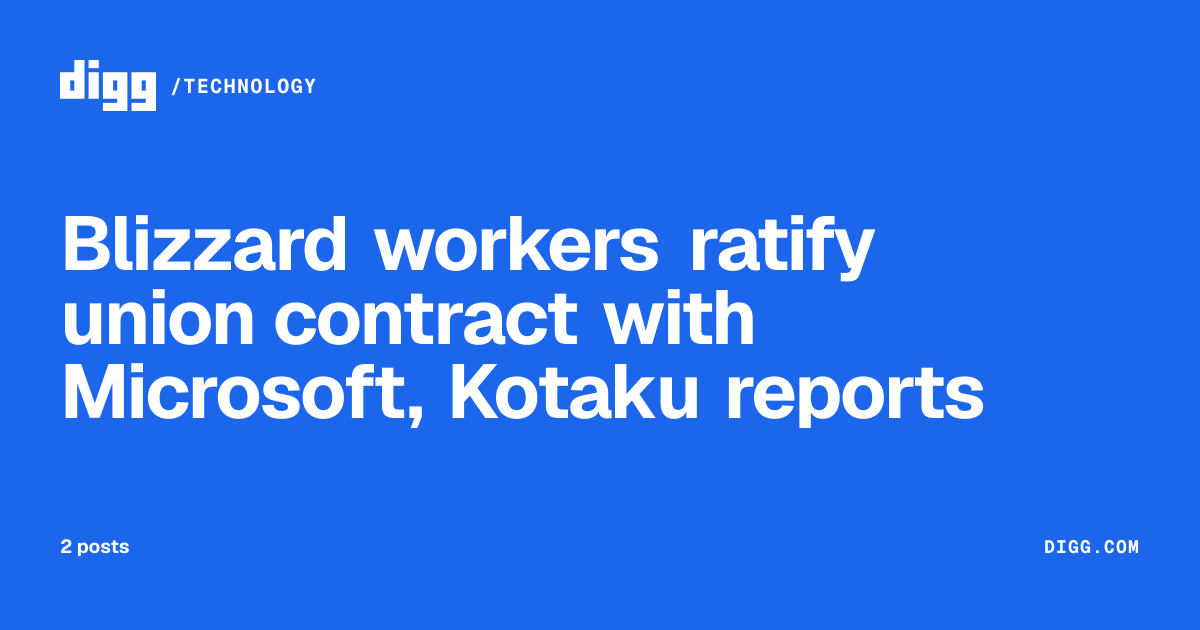 Blizzard workers ratify union contract with Microsoft, Kotaku reports ...