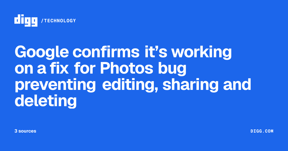 Google confirms it’s working on a fix for Photos bug preventing editing ...