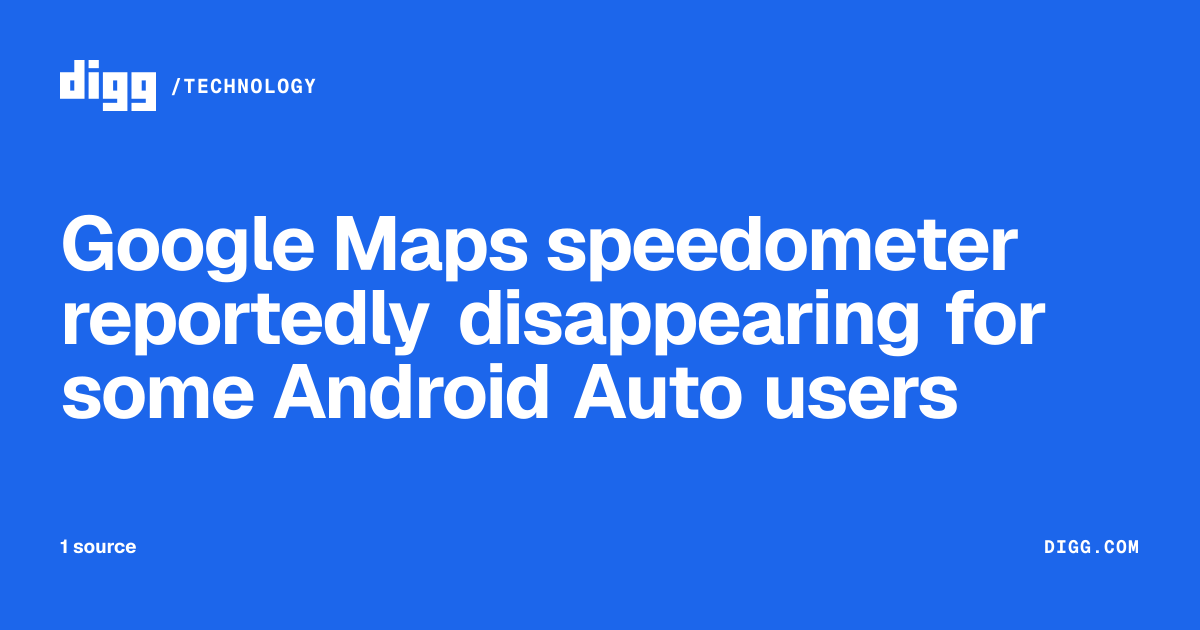 Google Maps speedometer reportedly disappearing for some Android Auto ...