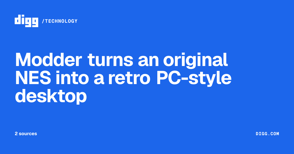 Modder turns an original NES into a retro PC-style desktop · Digg