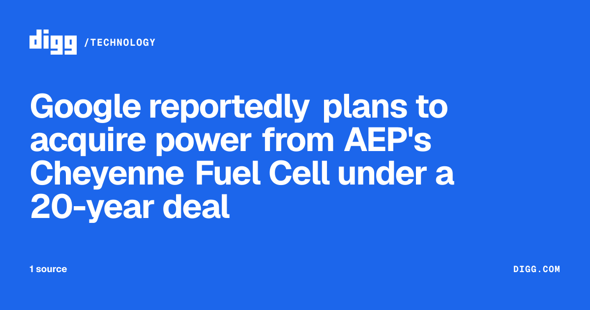 Google reportedly plans to acquire power from AEP's Cheyenne Fuel Cell ...