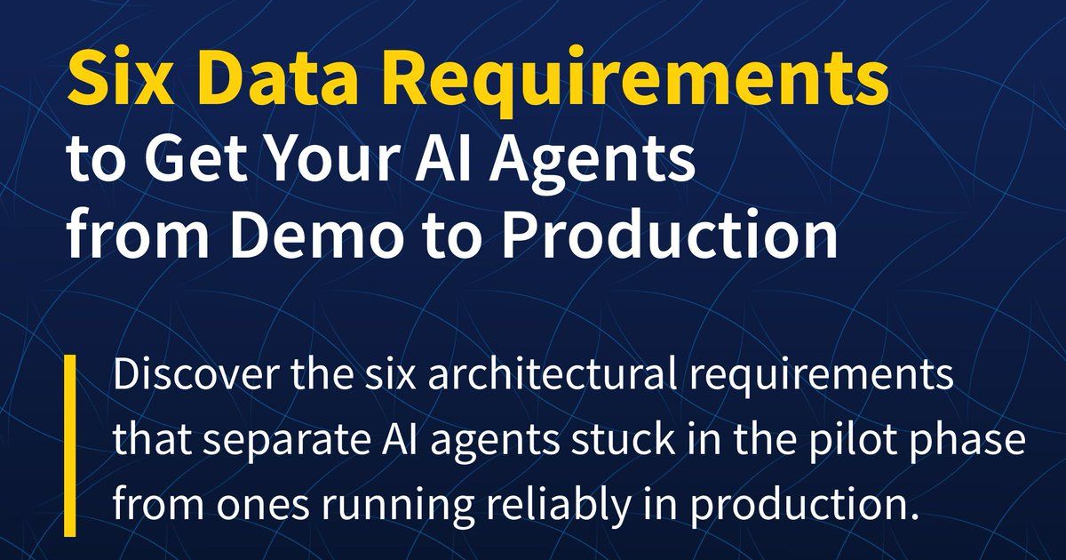 October 14, 2026, session on data requirements for production AI agents ...