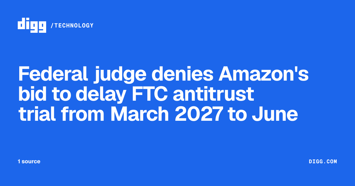 Federal judge denies Amazon's bid to delay FTC antitrust trial from ...