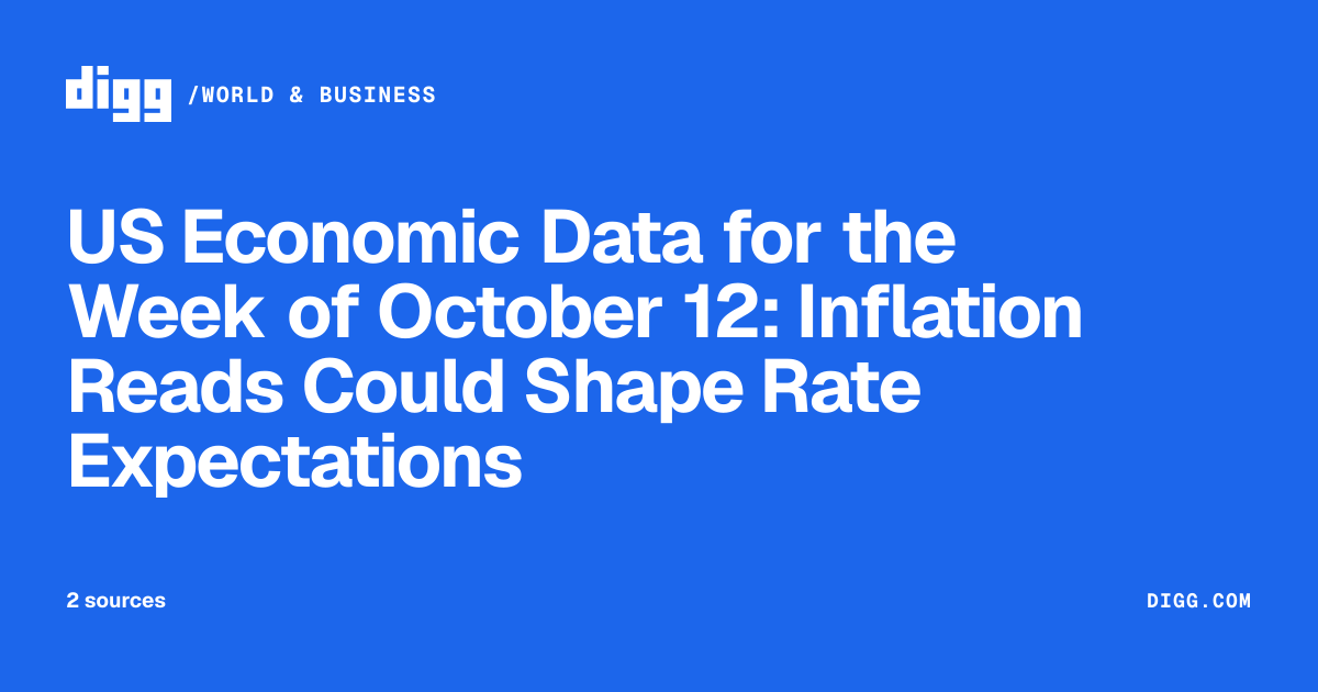 US Economic Data for the Week of October 12: Inflation Reads Could ...