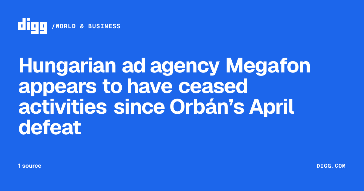 Hungarian ad agency Megafon appears to have ceased activities since ...